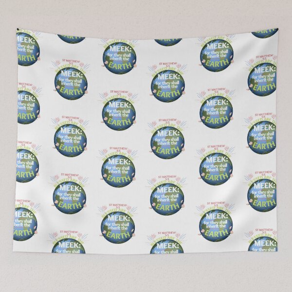Item preview, St Matthew 5:5 Blessed are the meek for they shall inherit the earth, designed and sold by Mammanation.