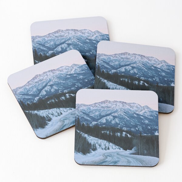Item preview, Snowy Mountain Road in Denali Photo designed and sold by lizzmarino.