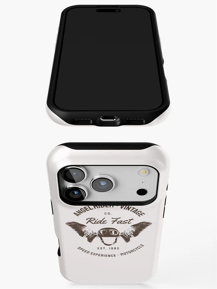 Thumbnail 3 of 4, iPhone Case, ANGEL RIDER VINTAGE RIDE FAST designed and sold by Benomi.