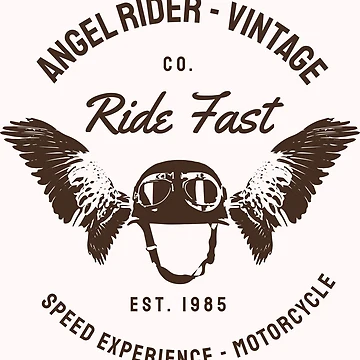 Artwork thumbnail, ANGEL RIDER VINTAGE RIDE FAST by Benomi