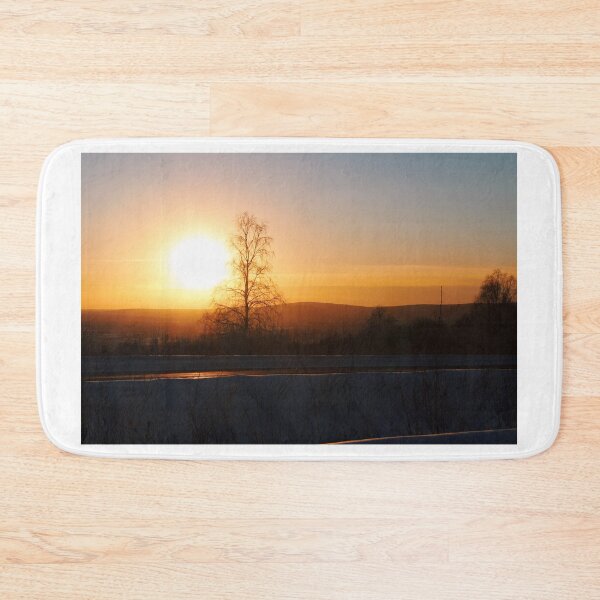 Item preview, Snowy Alaska Sunset Photo designed and sold by lizzmarino.