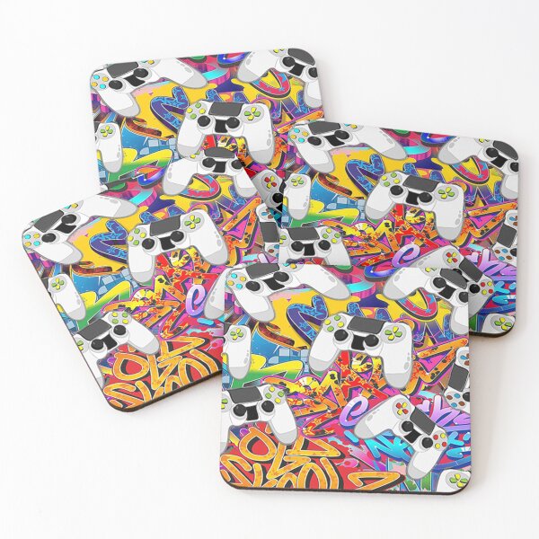 Item preview, Gamer Graphic Design Game Controller Graffiti Psychedelic Pop Art Gaming designed and sold by Cute & Sassy Custom Gifting Boutiques.