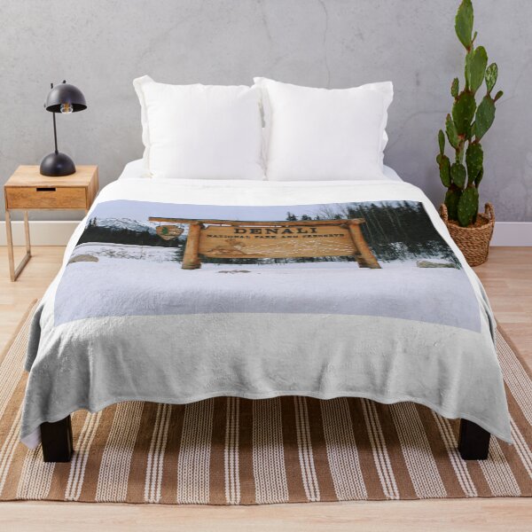 Item preview, Denali National Park Sign Photo designed and sold by lizzmarino.