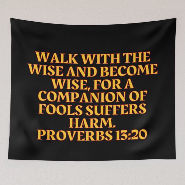 Item preview, Bible Verse Proverbs 13:20 designed and sold by Prayingwarrior.