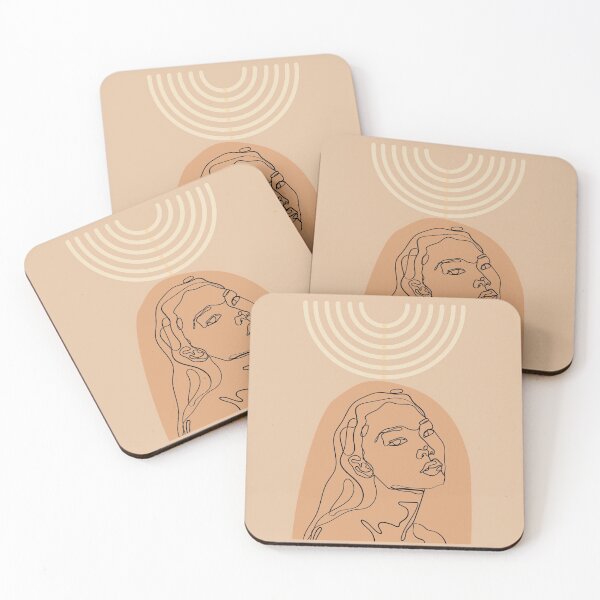 Item preview, Asian Girl Face Minimalist Boho Art designed and sold by NaomiBalog.