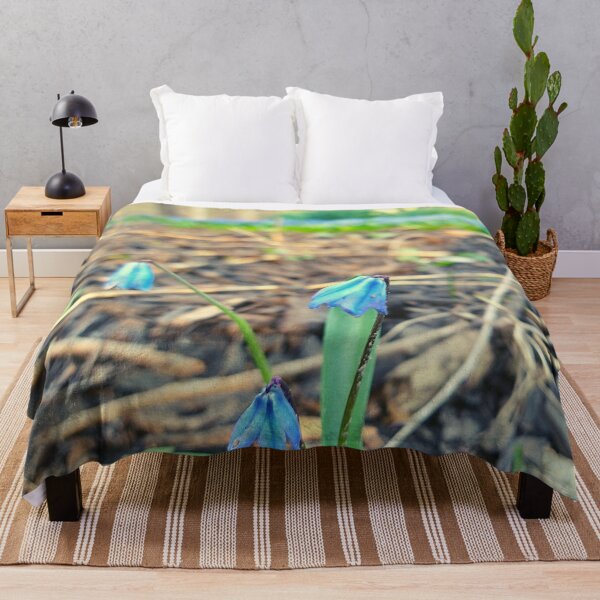 Item preview, Siberian Squill Flowers in Mulch with a  Gazebo designed and sold by Mothe3rd.