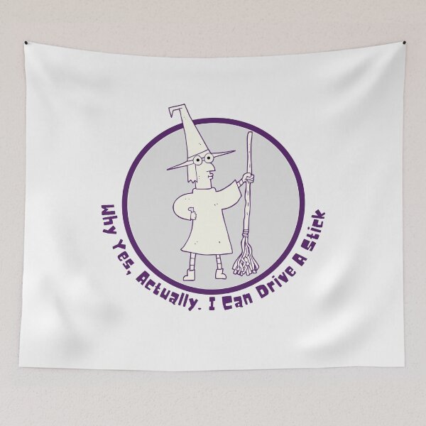 Item preview, Why Yes Actually I Can Drive A Stick - Witchy - Broom designed and sold by Live2211.