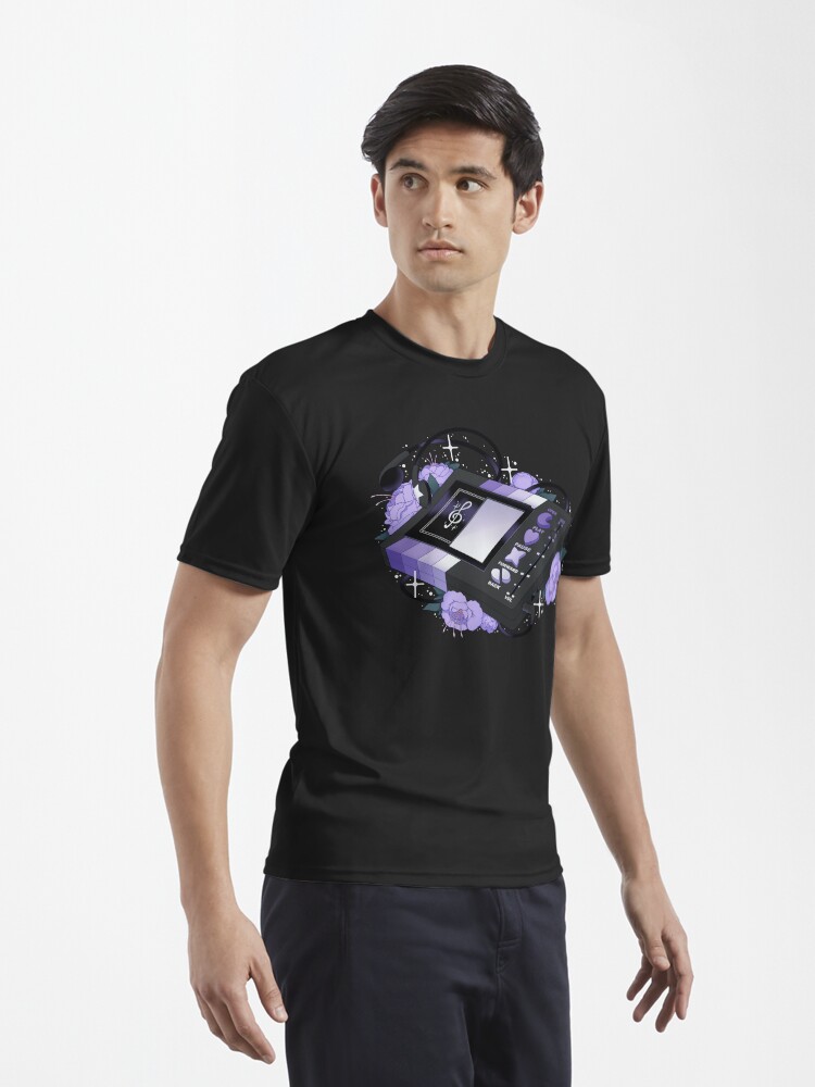 Alternate view of Flowery Walkman (Goth) Active T-Shirt