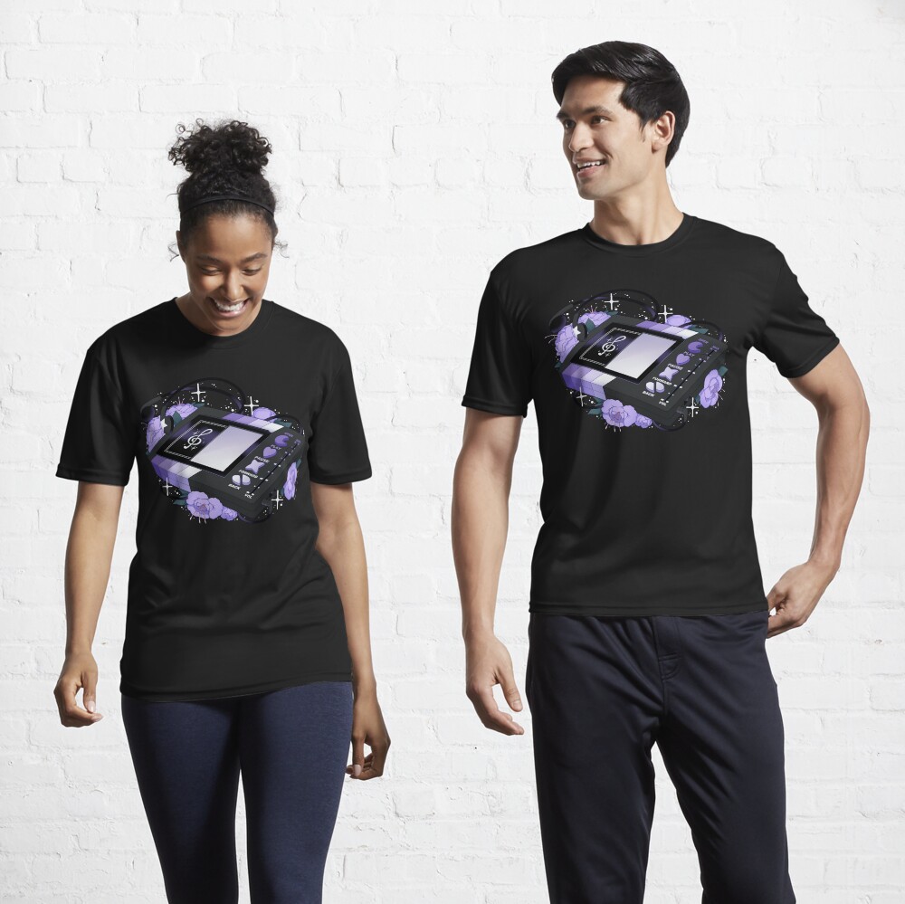 Flowery Walkman (Goth) Active T-Shirt