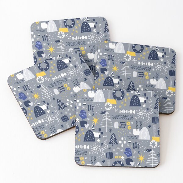 Item preview, Indigo Winter Pattern designed and sold by unknowprincess.