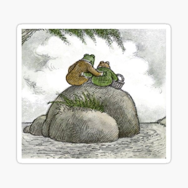 days with frog and toad; alone Sticker