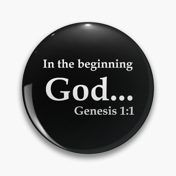 Item preview, In the beginning God... (BlackT) designed and sold by OleKurmudgeon.