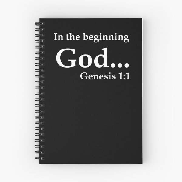 Item preview, In the beginning God... (BlackT) designed and sold by OleKurmudgeon.