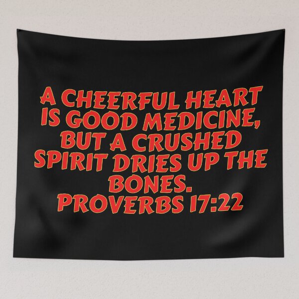 Item preview, Bible Verse Proverbs 17:22 designed and sold by Prayingwarrior.