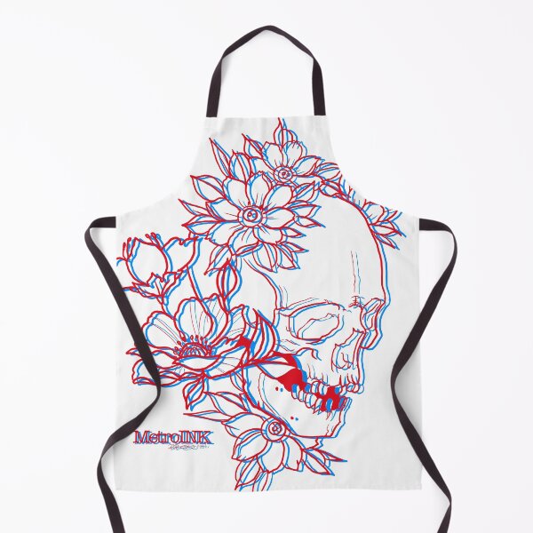 Item preview, 3D Skull And Flowers designed and sold by MetroInk.