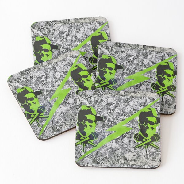 Item preview, Organised Chaos Green DJ Skull and Lightning designed and sold by Organised  Chaos.