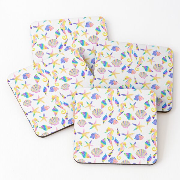 Item preview, Watercolor Under the Sea Pattern - Bright Rainbow designed and sold by monitdesign.