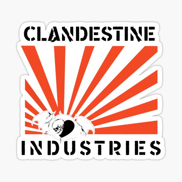 Item preview, Clandestine Industries (Black Text) designed and sold by Amanda Pierron.