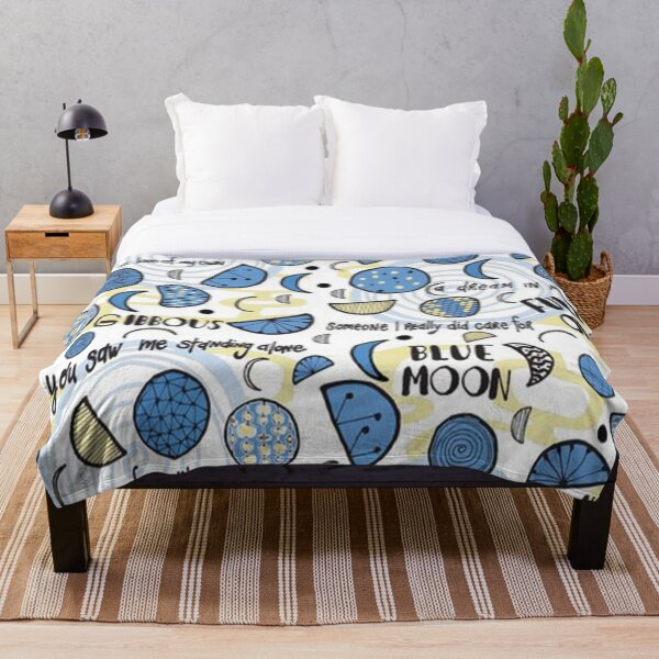 Artikelvorschau, Blauer geometrischer Mustermond entworfen und verkauft von unknowprincess.