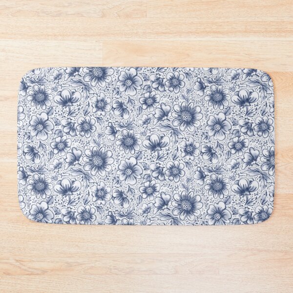 Item preview, NEW Blue Denim Floral with Hidden Surprise designed and sold by Sharilea.