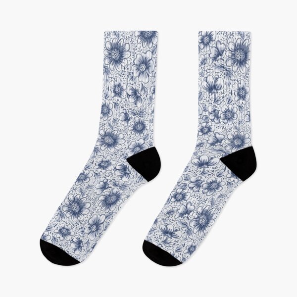Item preview, NEW Blue Denim Floral with Hidden Surprise designed and sold by Sharilea.