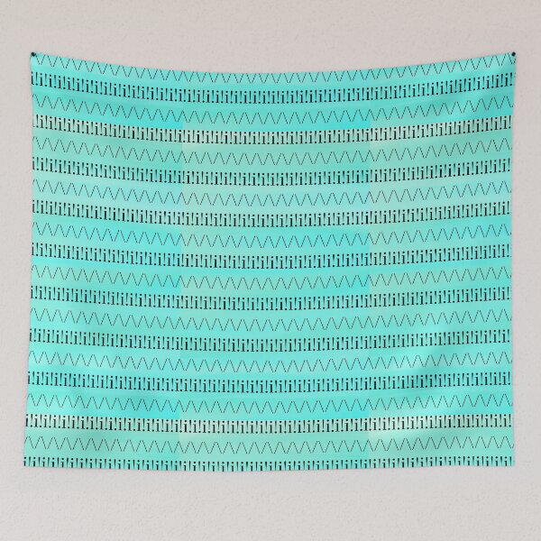 Item preview, Beachy Aqua Pattern- Black designed and sold by Designs By YL.