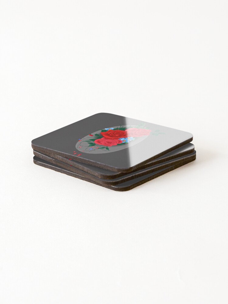 Thumbnail 4 of 5, Coasters (Set of 4), Classic Roses designed and sold by MetroInk.