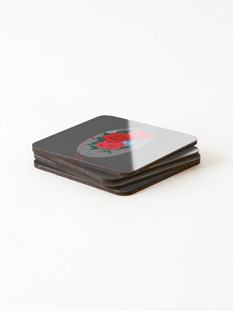 Thumbnail 4 of 5, Coasters (Set of 4), Classic Roses designed and sold by MetroInk.