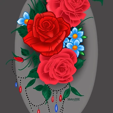 Artwork thumbnail, Classic Roses  by MetroInk