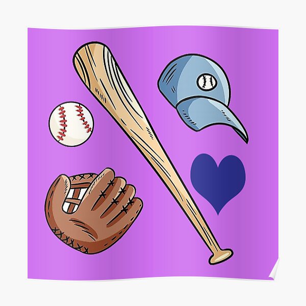 i love baseball Poster