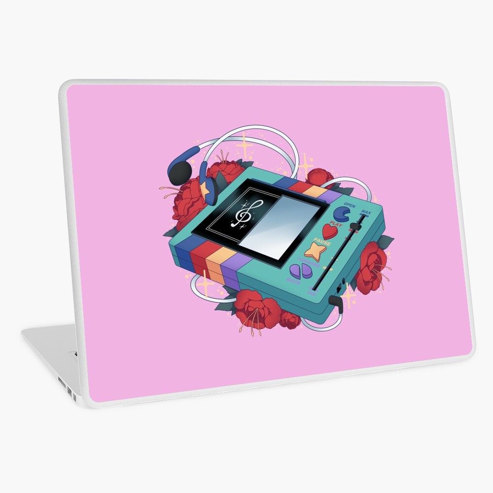 Flowery Walkman (Toy) Laptop Skin