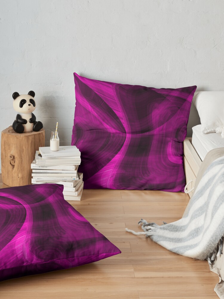 Alternate view of Pinkish Black Hole Floor Pillow