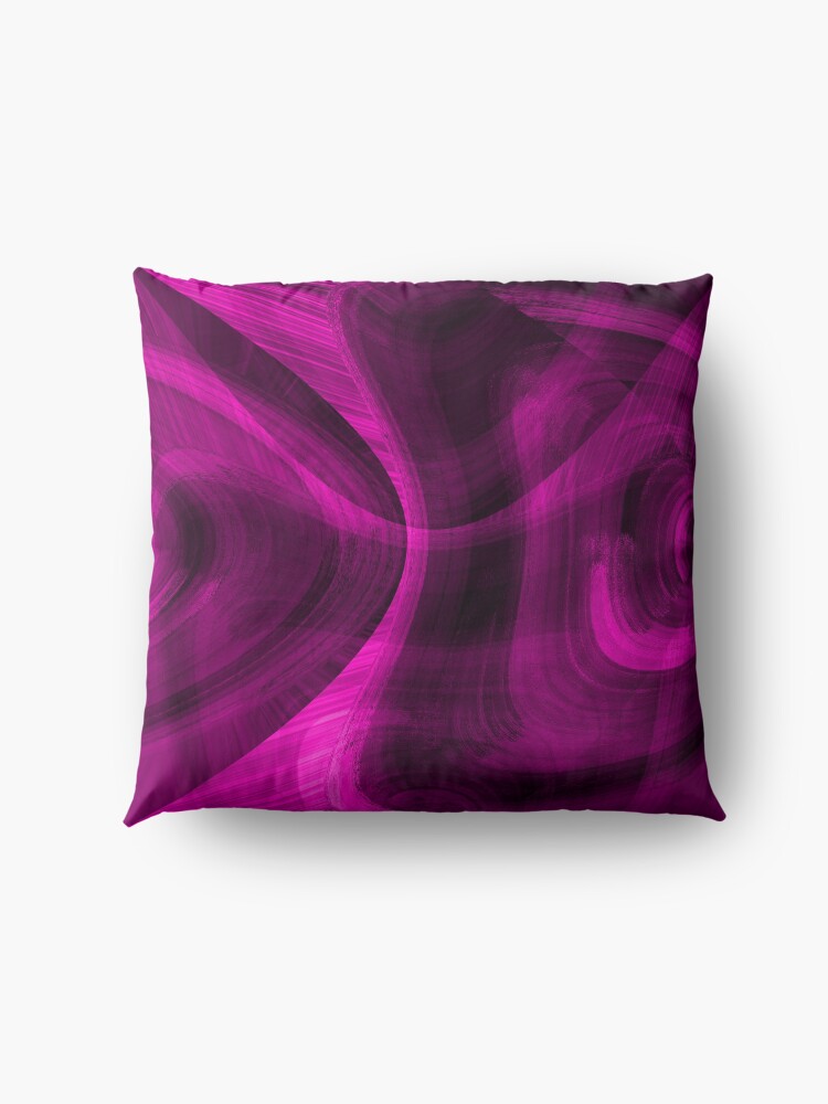 Alternate view of Pinkish Black Hole Floor Pillow