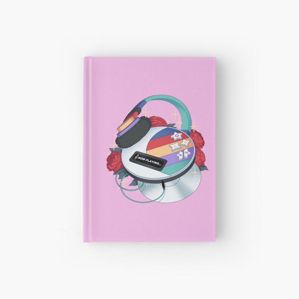 Flowery CD Player (Toy) Hardcover Journal