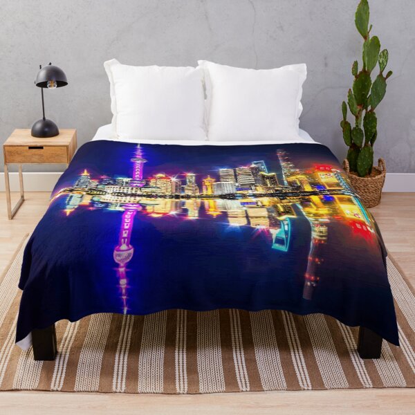 Item preview, Shanghai Night Skyline Reflection designed and sold by Tedescino.