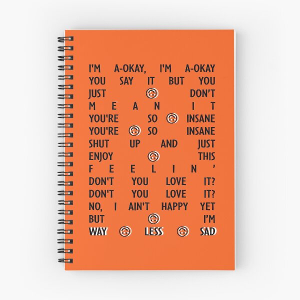 Item preview, AJR - Way Less Sad Inspired Lyric Art designed and sold by designicole.