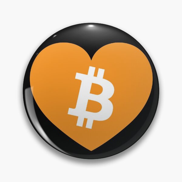 Item preview, Bitcoin Logo Heart Btc Cryptocurrency designed and sold by JustLivinLife.