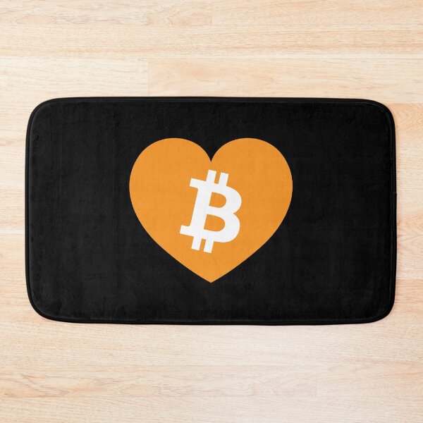 Item preview, Bitcoin Logo Heart Btc Cryptocurrency designed and sold by JustLivinLife.
