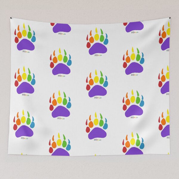 Item preview, Rainbow animal paw print designed and sold by RikkyTeesPride.