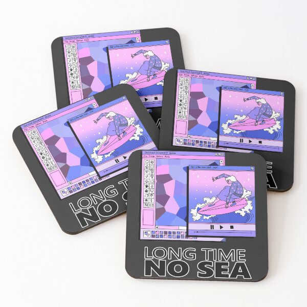 Item preview, Long Time No Sea, cool grandma surf designed and sold by HTS.