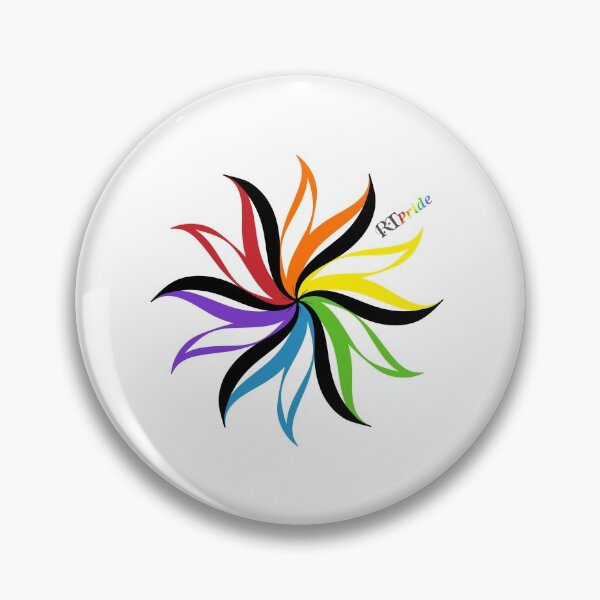 Item preview, Rainbow spiral design, black accent designed and sold by RikkyTeesPride.