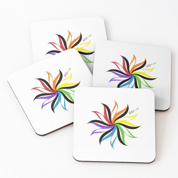 Item preview, Rainbow spiral design, black accent designed and sold by RikkyTeesPride.