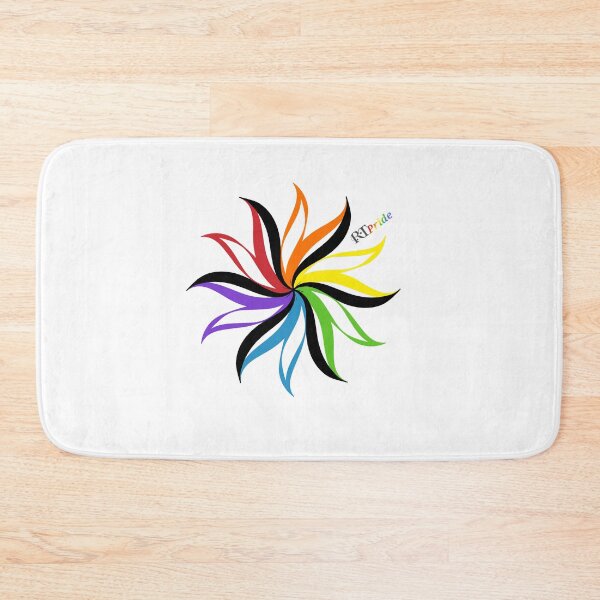 Item preview, Rainbow spiral design, black accent designed and sold by RikkyTeesPride.