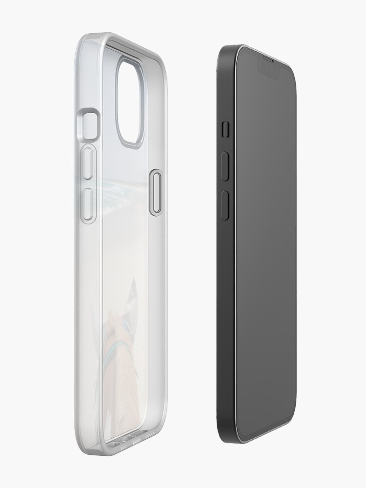 Alternate view of Horse on the beach iPhone Case