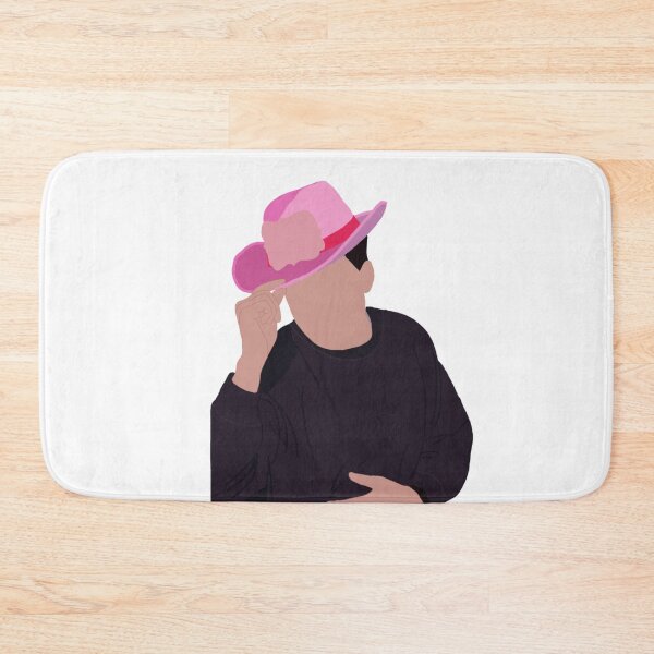 Item preview, Sebastian Stan wearing a pink cowboy hat  designed and sold by Aurora and Aly.
