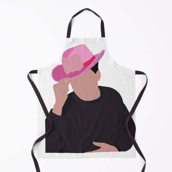 Item preview, Sebastian Stan wearing a pink cowboy hat designed and sold by Aurora and Aly.