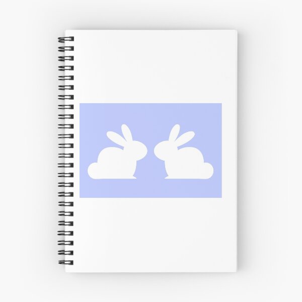 Item preview, diseño de conejos de pascua blancos en fondo azul 2 designed and sold by TallyS4.