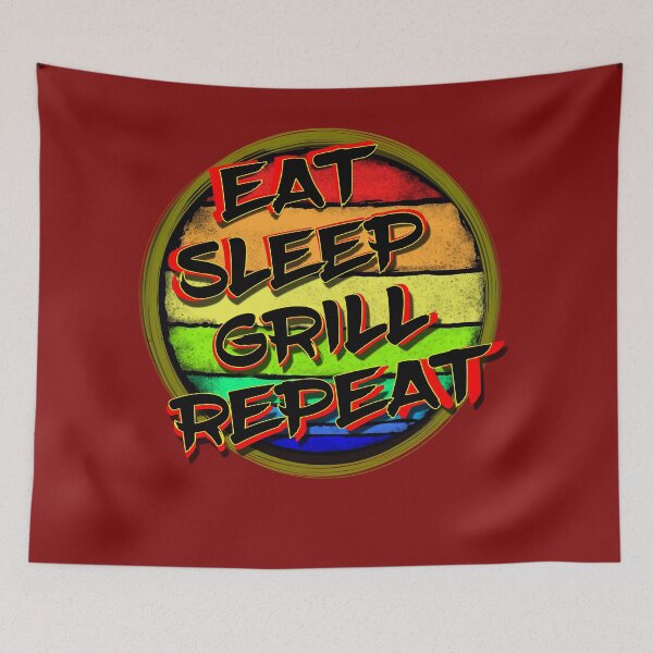 Item preview, Eat Sleep Grill Repeat designed and sold by ronnieyoung.