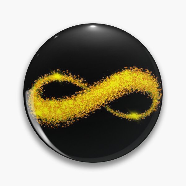 Item preview, Golden Infinity Symbol / Neurodiversity Autism ADHD Acceptance / Sparkles Effect  designed and sold by wild.geranium.design.