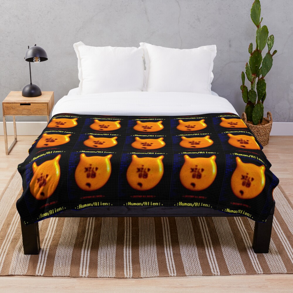 Item preview, Throw Blanket designed and sold by humanalien.